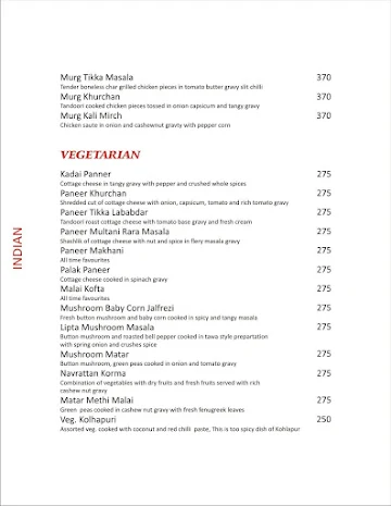 The Flavors - Agi Inn menu 