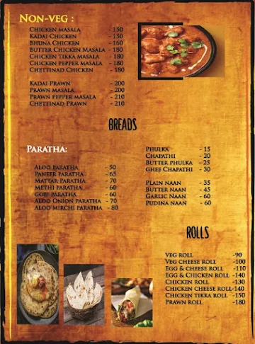 Dhanya Surabhi Restaurant menu 