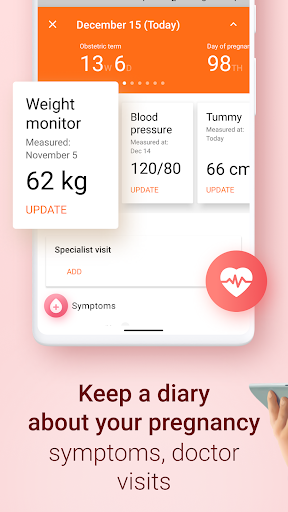 Screenshot Pregnancy and Due Date Tracker