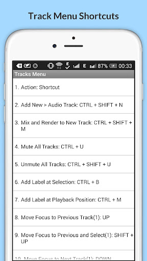 免費下載生產應用APP|Free Audacity Shortcuts app開箱文|APP開箱王