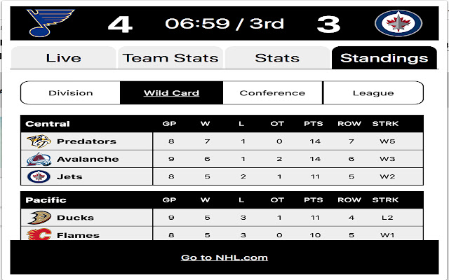 ScoreCheck - Live NHL Scores & Standings