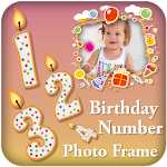 Cover Image of Download Birthday Date Photo Frame Editor : Birthday Number 1.4 APK