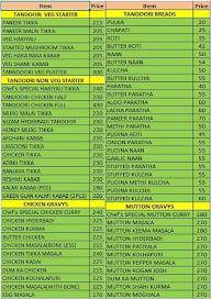 Tandoori Kitchen menu 1