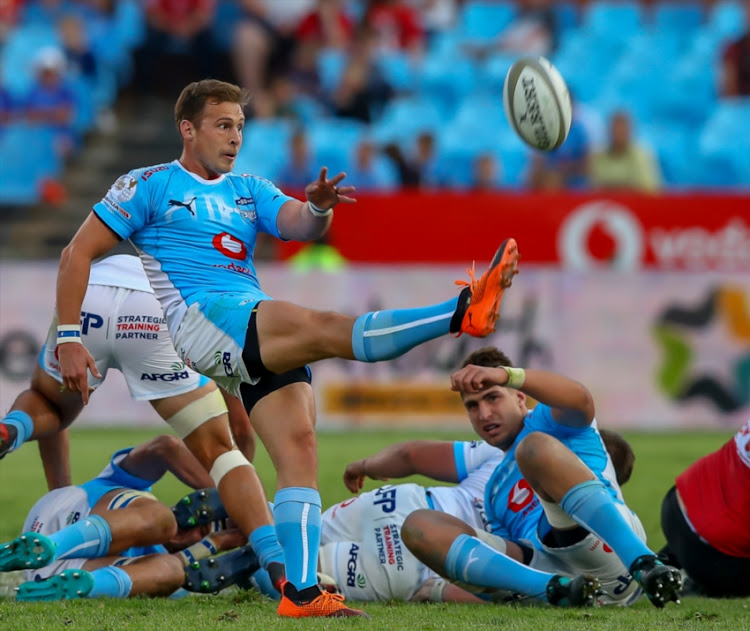 Ivan van Zyl of the Vodacom Blue Bulls clears the base during the Currie Cup match between Vodacom Blue Bulls and Xerox Golden Lions XV at Loftus Versfeld on September 01, 2018 in Pretoria, South Africa.