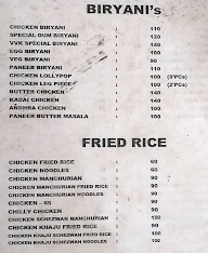 Vishal Vivek fast food centre menu 2