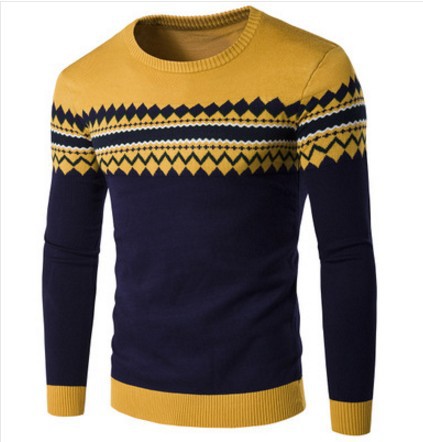 Title 2, Mens sweater pullover with round neck, comfort...