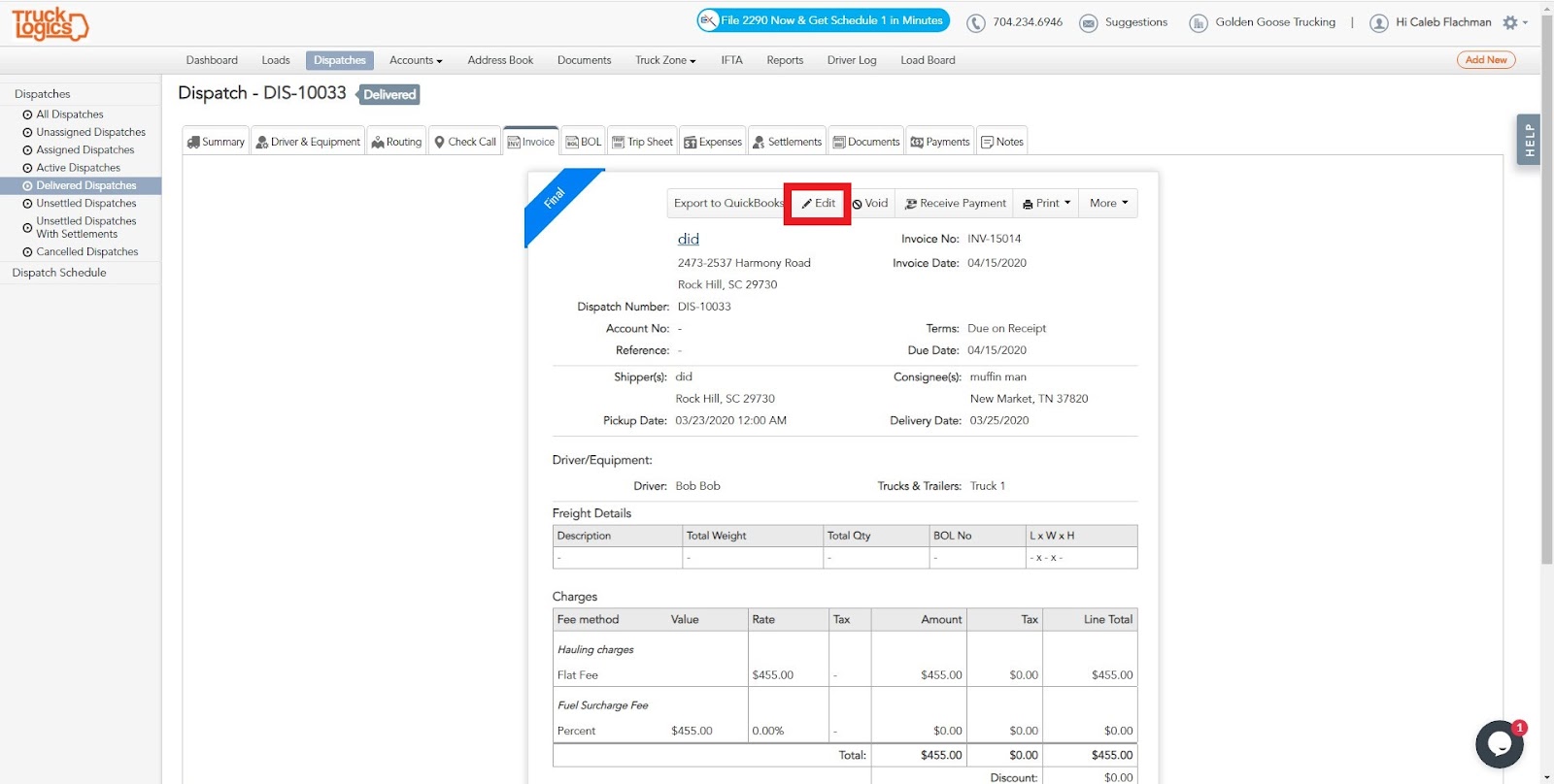 TruckLogics trucking management system