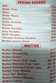 Varun menu 7