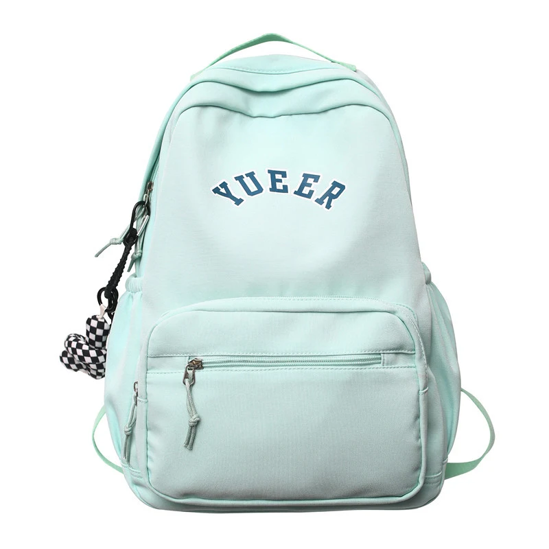 Eenvoudige rugzakken schooltassen voor meisjes, nylon tas voor vrouwen, lichtgewicht en praktisch voor school en dagelijks gebruik