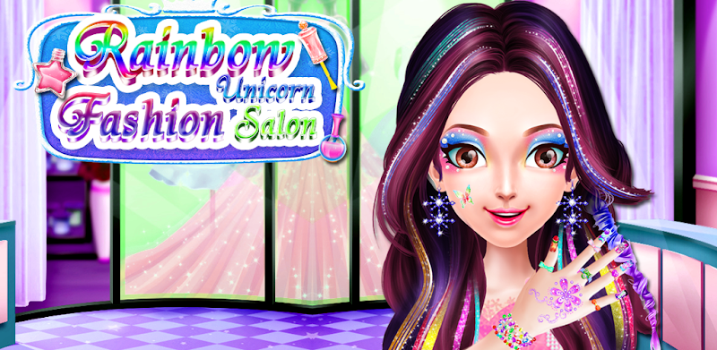 Rainbow Unicorn Fashion Salon * Get beautiful Skin