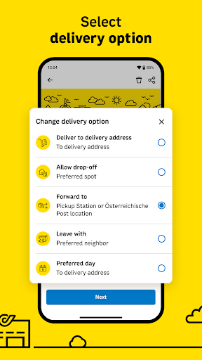 Screenshot Post - Parcel Tracking App