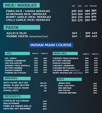 Sway - All Day Bar menu 