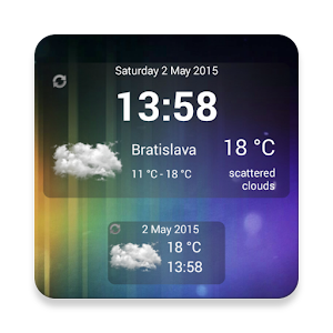 Weather & Clock Widget