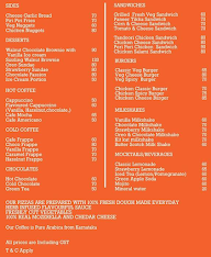 The Orange Cafe menu 4