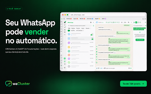 waCluster : Organize, automatize e decole nas vendas screenshot 1