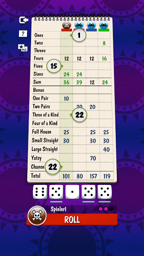 Screenshot Yatzy Multiplayer Dice Game