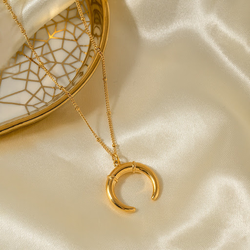 Title 5, Stainless Steel Necklace for Women featuring a ...