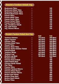 The Royale Tandoor menu 2