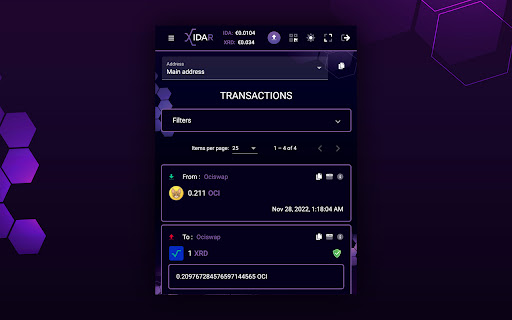 XIDAR Wallet for RadixDLT