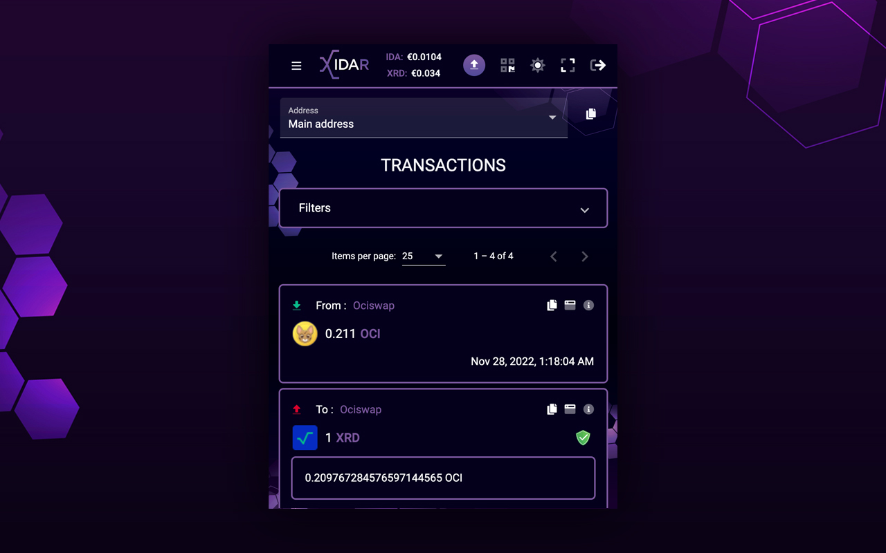 XIDAR Wallet for RadixDLT Preview image 3