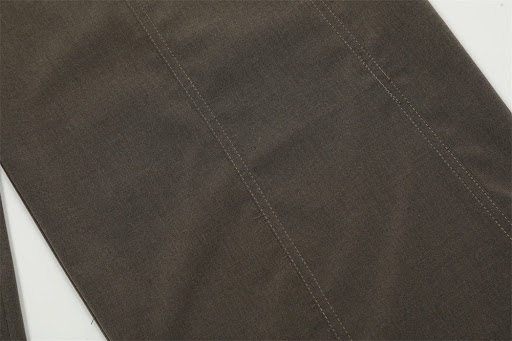 Title 13, American-style Curved Split Belt Wide-leg Pants...