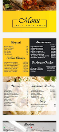 Fungrill menu 3