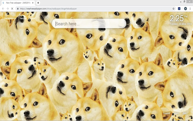 Papel de Parede Doge HD Novo Tab Themes