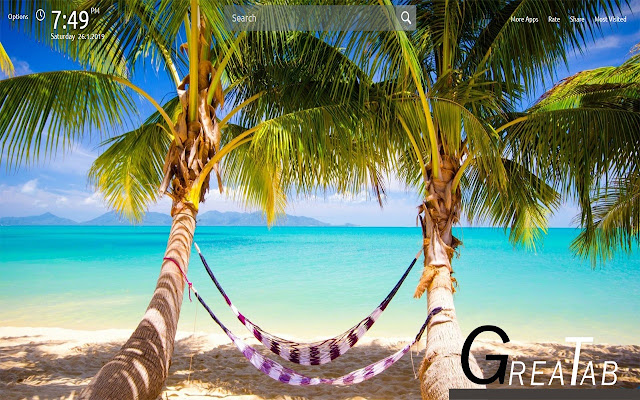 Tropical Summer Wallpapers Theme |GreaTab