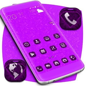 Purple Diamonds Launcher Theme 1.264.13.114 Icon