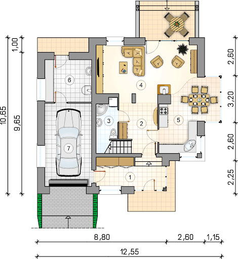 Siena III - Rzut parteru