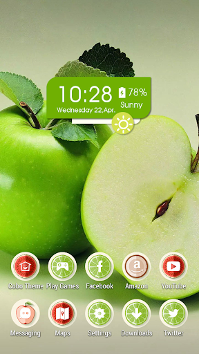 Crisp green apple theme