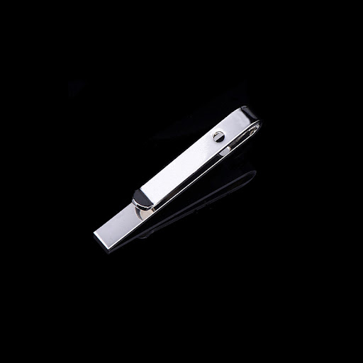 Title 4, Gold Silver Simple Mens Tie Clip. Elevate your...