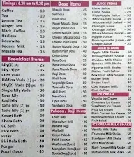 Renuka Upahara menu 2