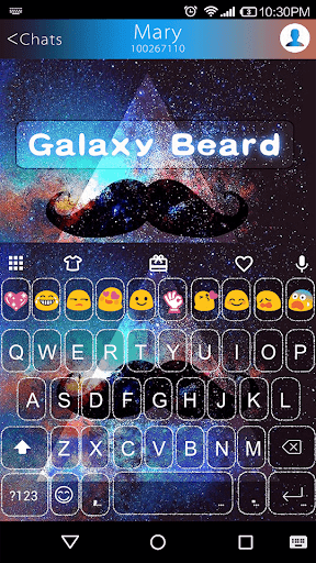 Galaxy Beard Emoji Keyboard