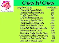 Cakes Hi Cakes menu 3