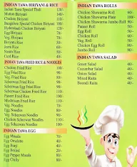 Indian Tawa menu 3