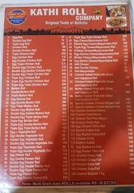 Kathi Roll Company menu 2