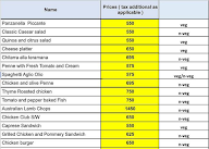 Urban Cafe menu 5