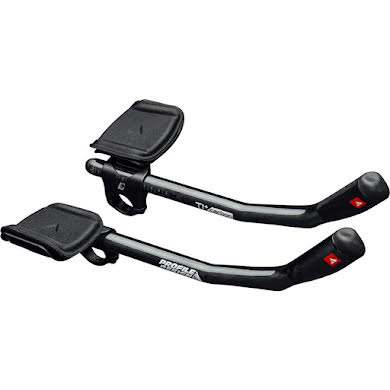 Profile Design T1 Plus Double Ski-Bend Carbon Aerobar: Long 353mm Extension with J5 Bracket and F-40TT Armrest