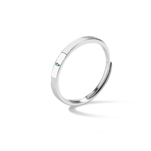 Title 2, S925 Sterling Silver Couple Ring, a timeless sy...