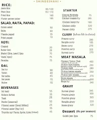 Shinde Shahi menu 1