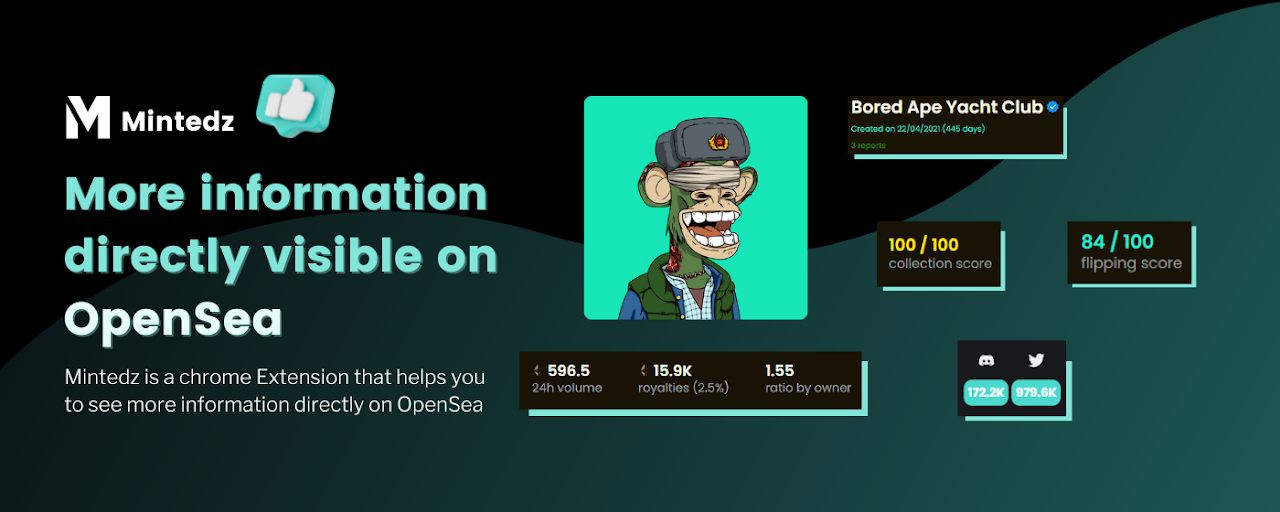 Mintedz - Extension for NFTs on OpenSea Preview image 2