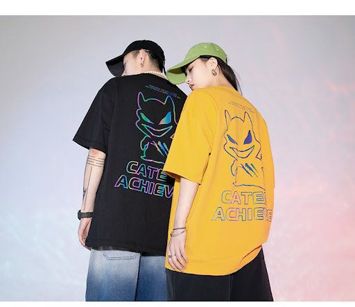 Title 2, Spring Summer New Colorful Reflective T-shirt ...