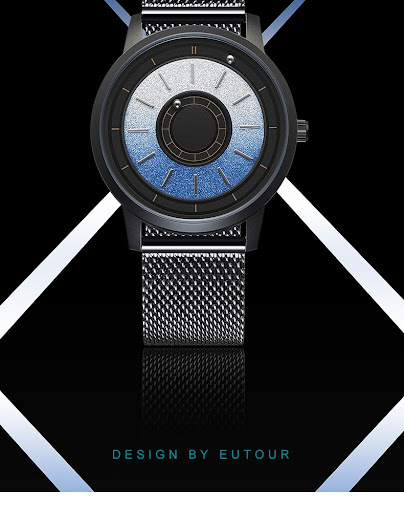 Title 6, Mens Magnetic Watch Quartz Original Band 40mm ...