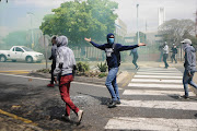 FILE PICTURE: Protesting students during the fees must fall protest at the Wits University Campus in Johannesburg. 