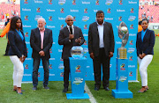 Luxolo September conducts the semi-final draw during the Telkom Knockout, Quarter Final match between Chippa United and Kaizer Chiefs at Nelson Mandela Bay Stadium on November 05, 2017 in Port Elizabeth, South Africa. 