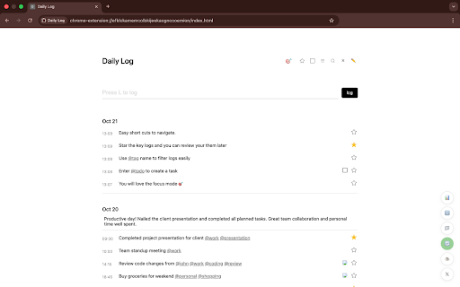 Daily Log screenshot 2