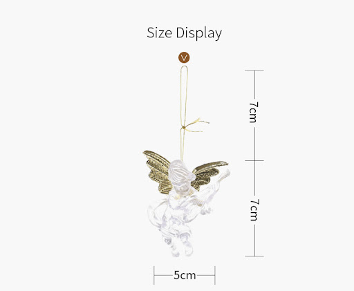 Title 11, Transparent Angel Pendant Christmas Decorative ...