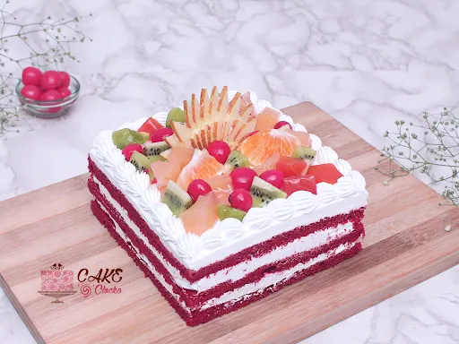 Red Velvet Fruit Cake [500 Grams]