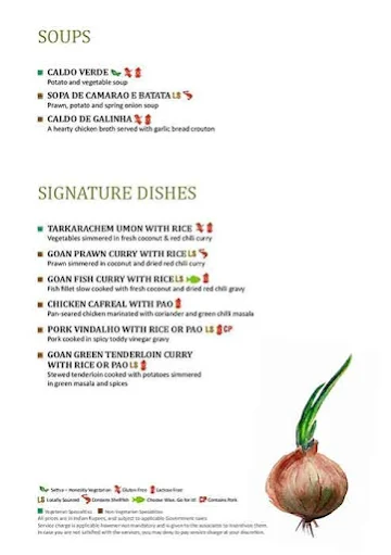 Tempero- Itc Grand Goa Resort & Spa menu 